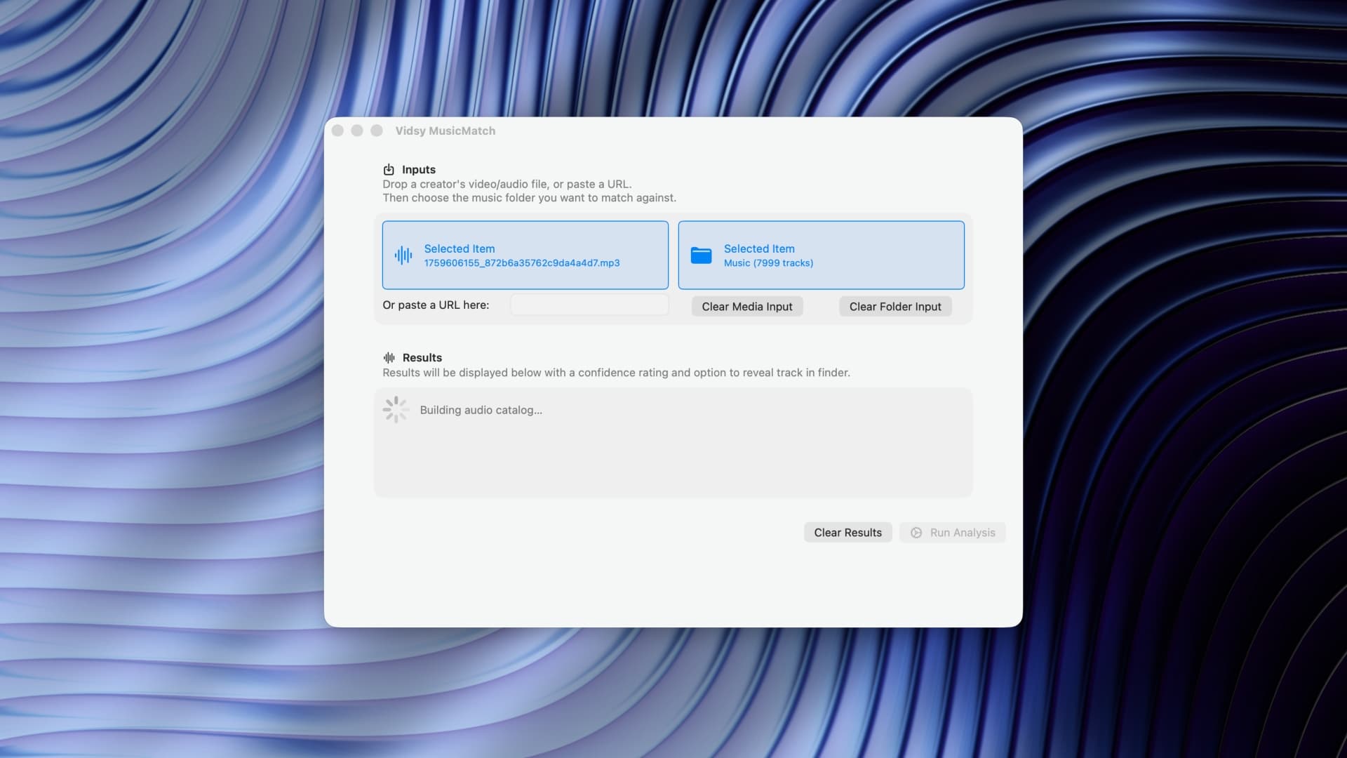 Stress testing the tool with 7999 tracks