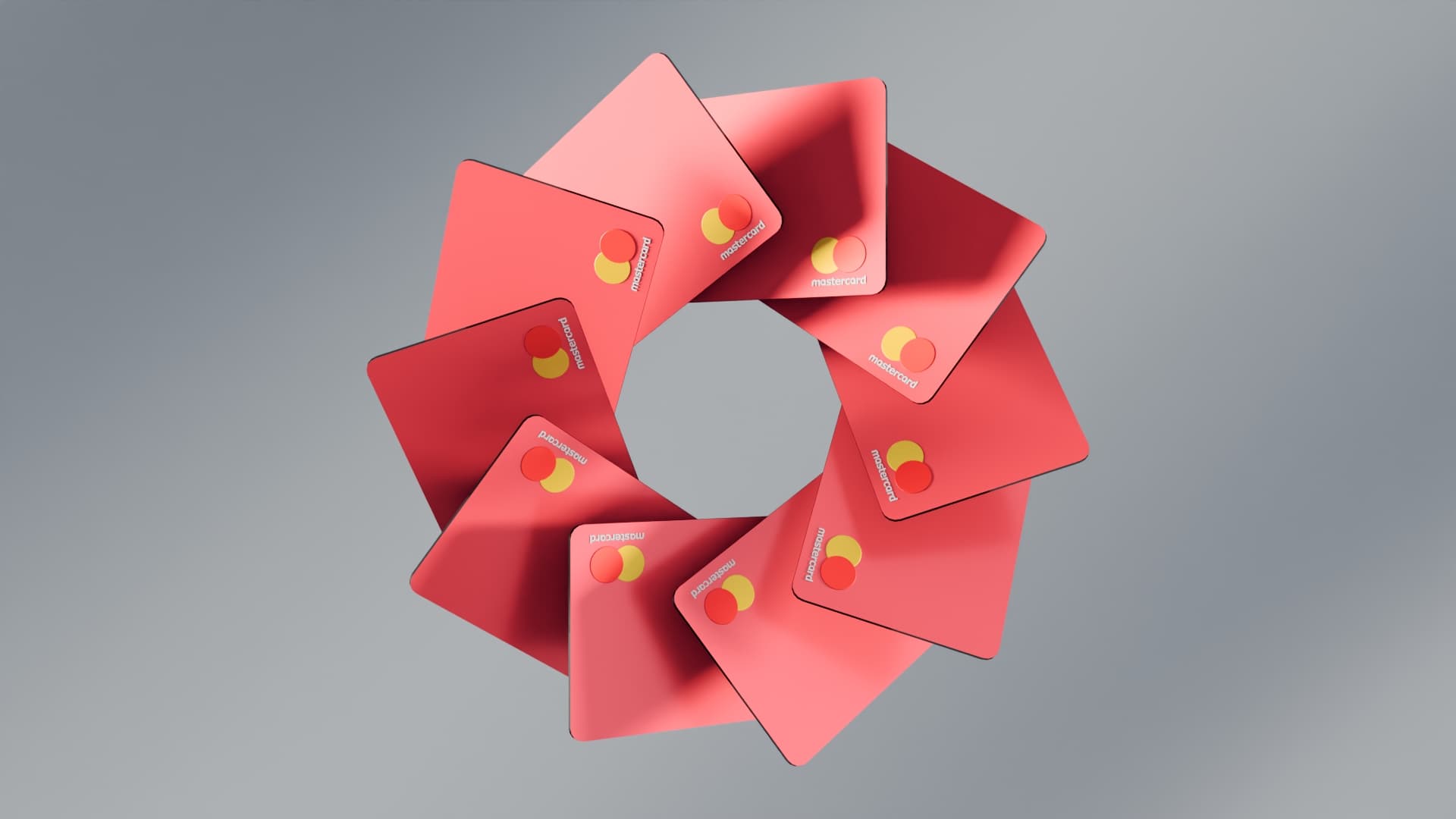 Video screenshot featuring a circular array of variant-B cards.