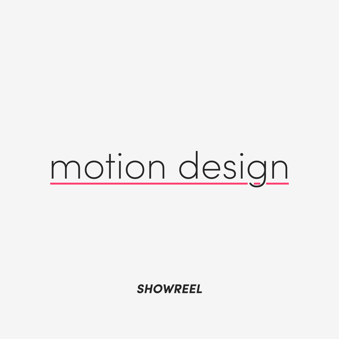 Motion Design Showreel